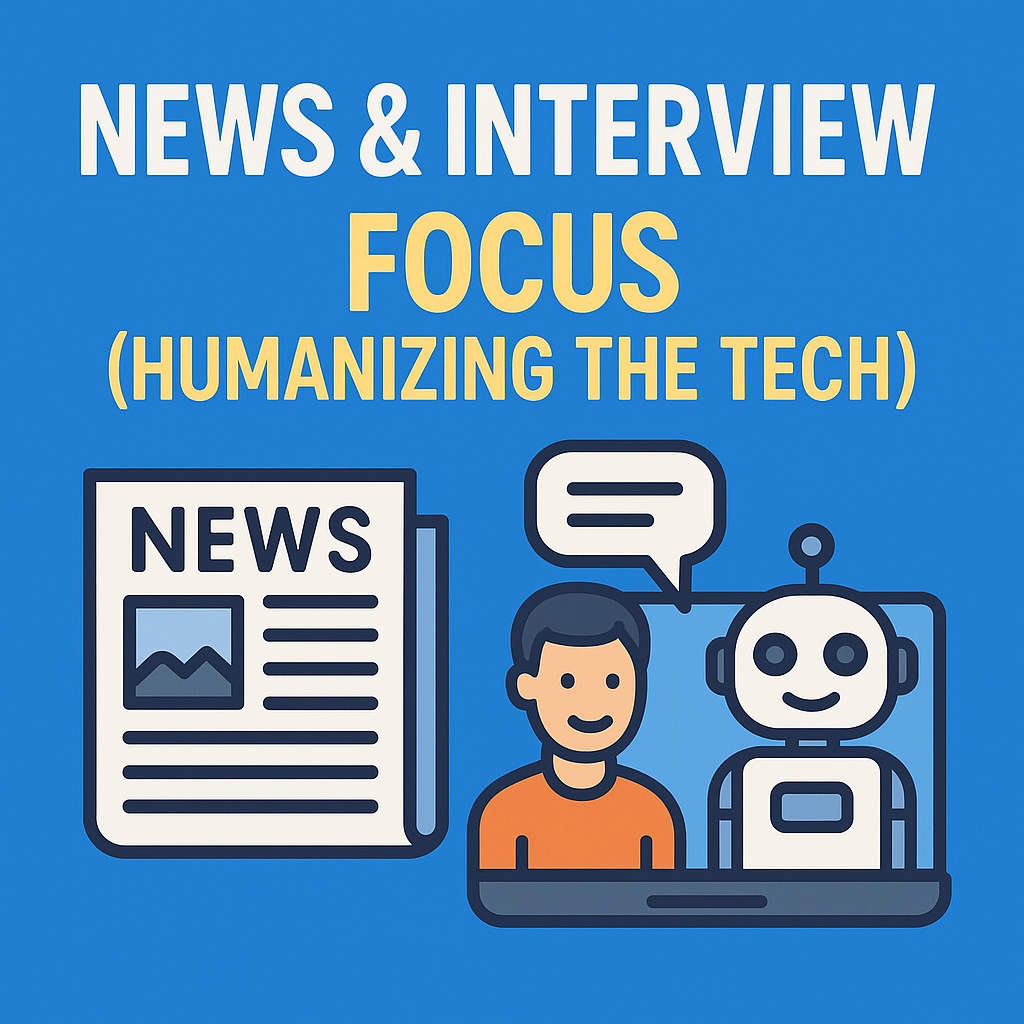 News & Interview Focus (Humanizing the Tech) 1 News & Interview Focus (Humanizing the Tech)